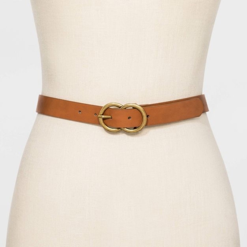 Brown Double Ring Vintage Belt